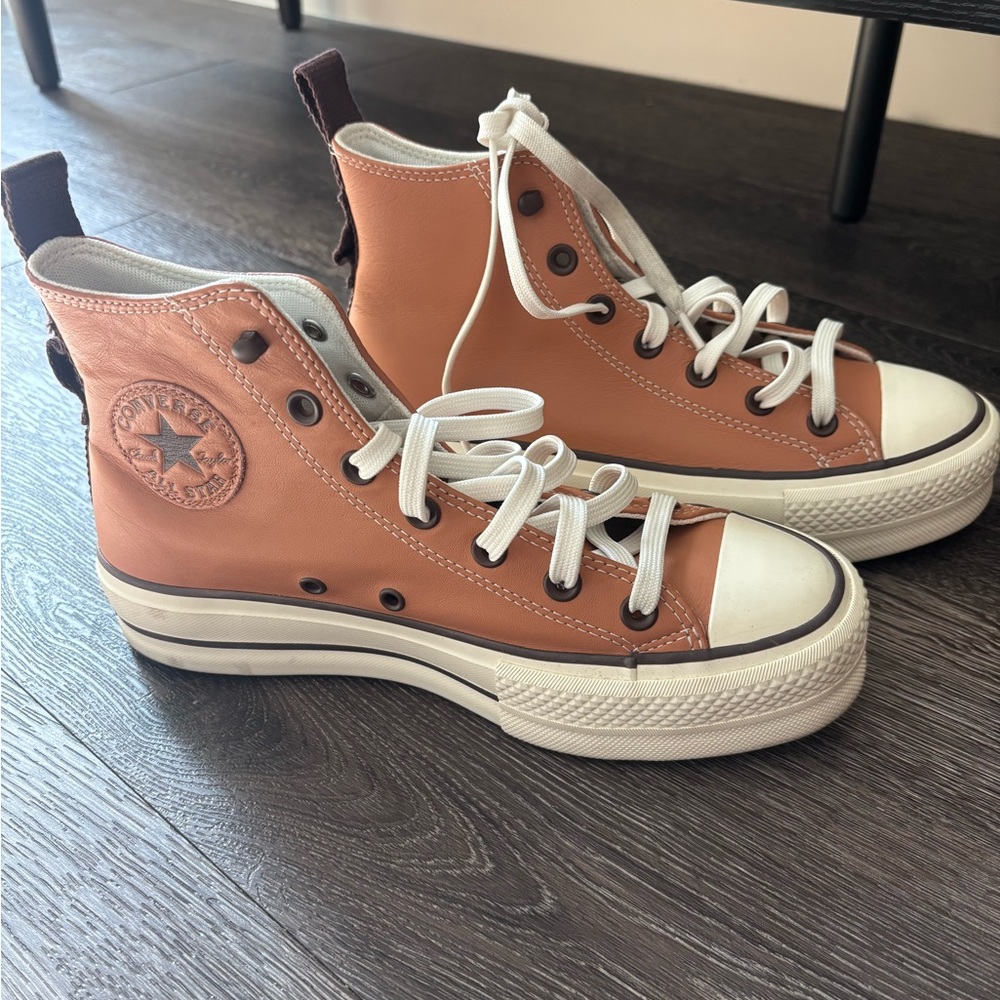 Converse High Top Platform Sneakers - Terra Blush